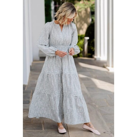 Loverly Grey x Anthropologie: The Somerset Maxi Dress: Long-Sleeve Edition XL - Picture 1 of 4